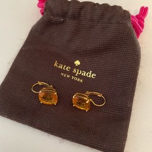 Kate Spade Orange Drop Gem earrings